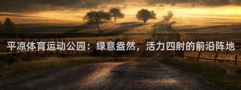 伟德国际2平台注册：平凉体育运动公园：绿意盎然，活力四射的前沿阵地
